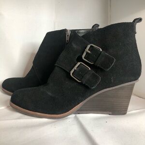 Dolce Vita Black Suede Ankle Booties